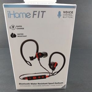 iHome Fit Bluetooth Water Resistant. NEW